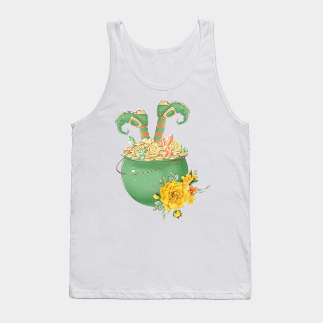 St. Patrick's day pot of gold Tank Top by Carpe Tunicam